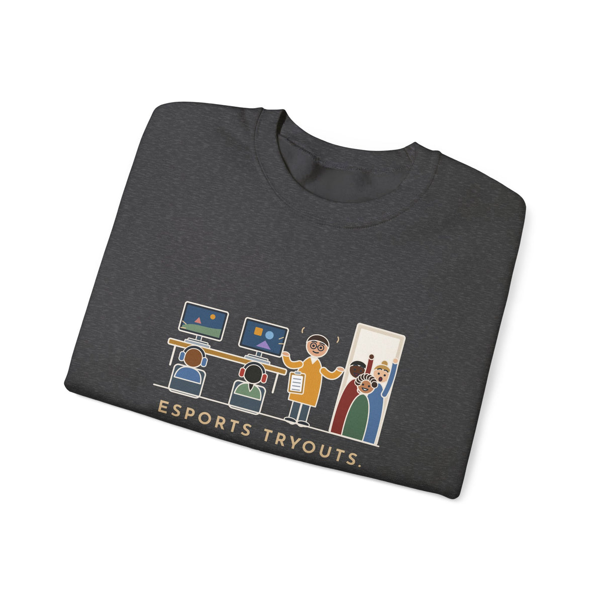 Esports Club Adviser Crewneck Sweatshirt - Tryouts and the Count It as PE Question Gift
