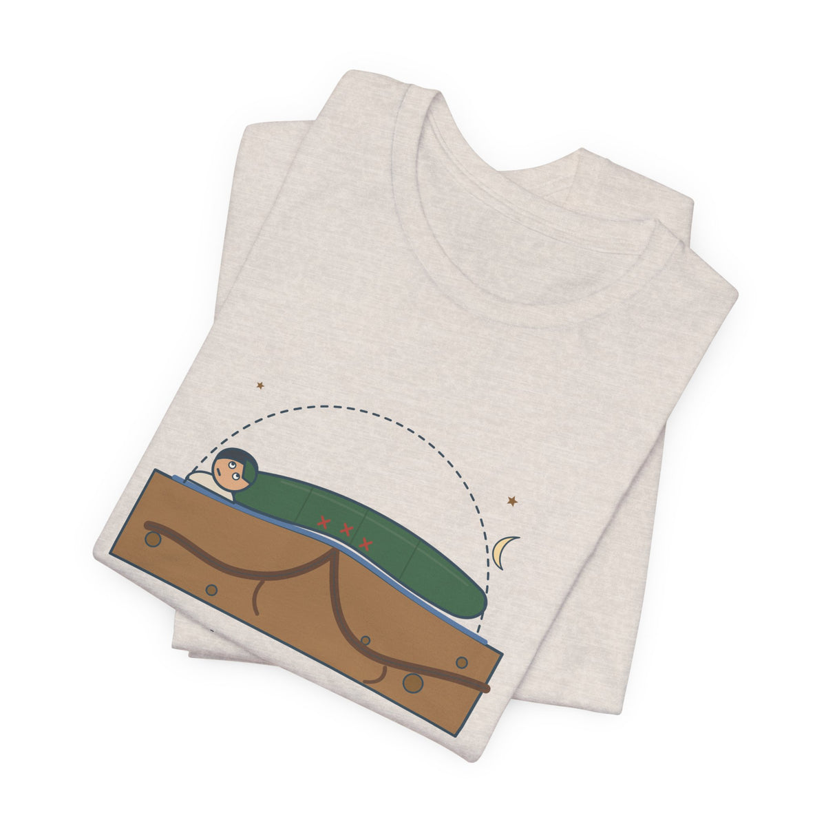Tent Camping T-Shirt - There's a Root Under My Exact Spine. Funny Camper Tee