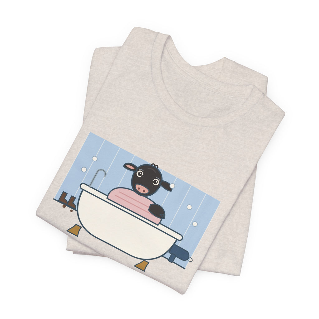 Cattle Rancher T-Shirt - There's a Calf in the Bathtub Again. Calving Season Tee