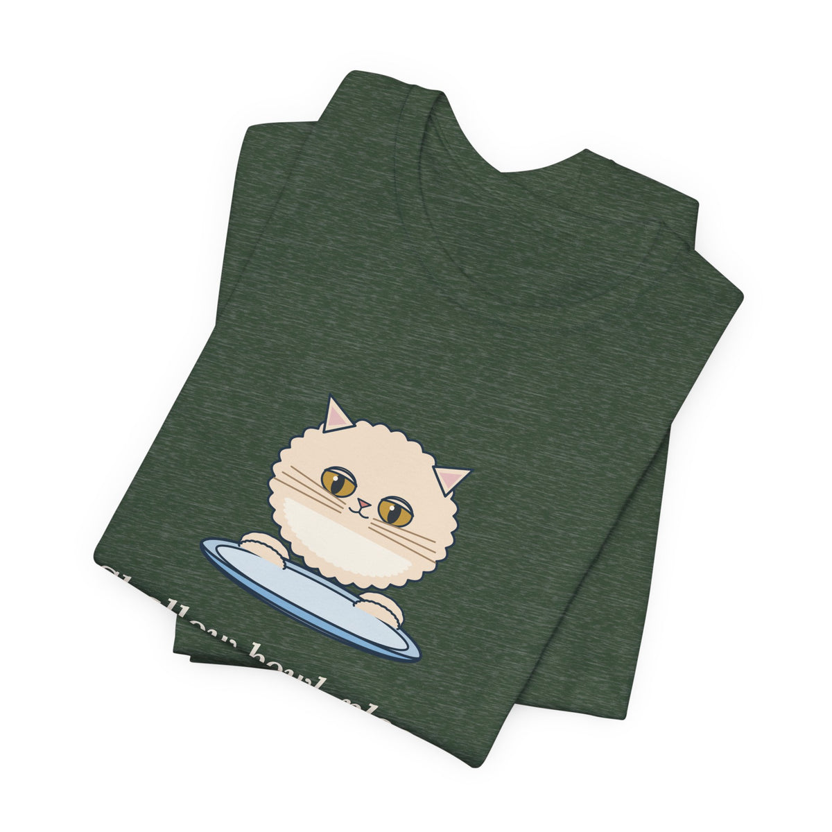 Persian Cat T-Shirt - Shallow Bowl, Please. My Face Is Flat. Flat-Faced Cat Tee