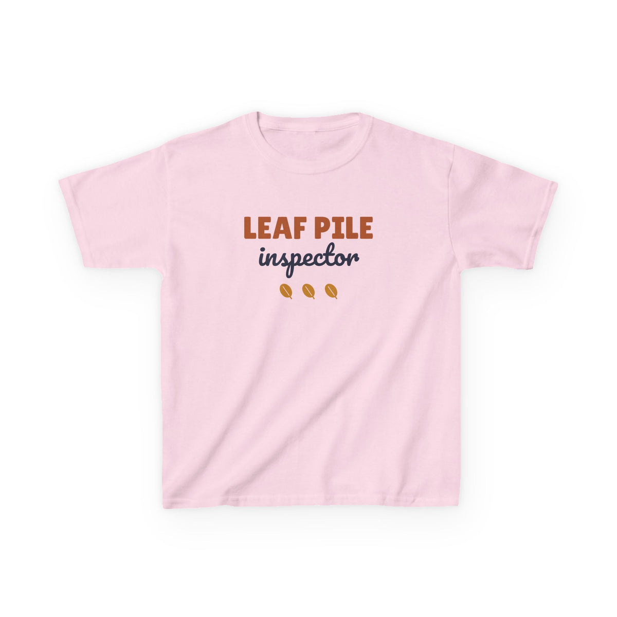 Leaf Pile Inspector Youth T-Shirt, Fall Kids Tee