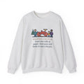 Christmas Gift Sweatshirt, Wrapped a Bicycle with Two Rolls of Paper, Everyone Still Knew, Funny Christmas Morning Crewneck