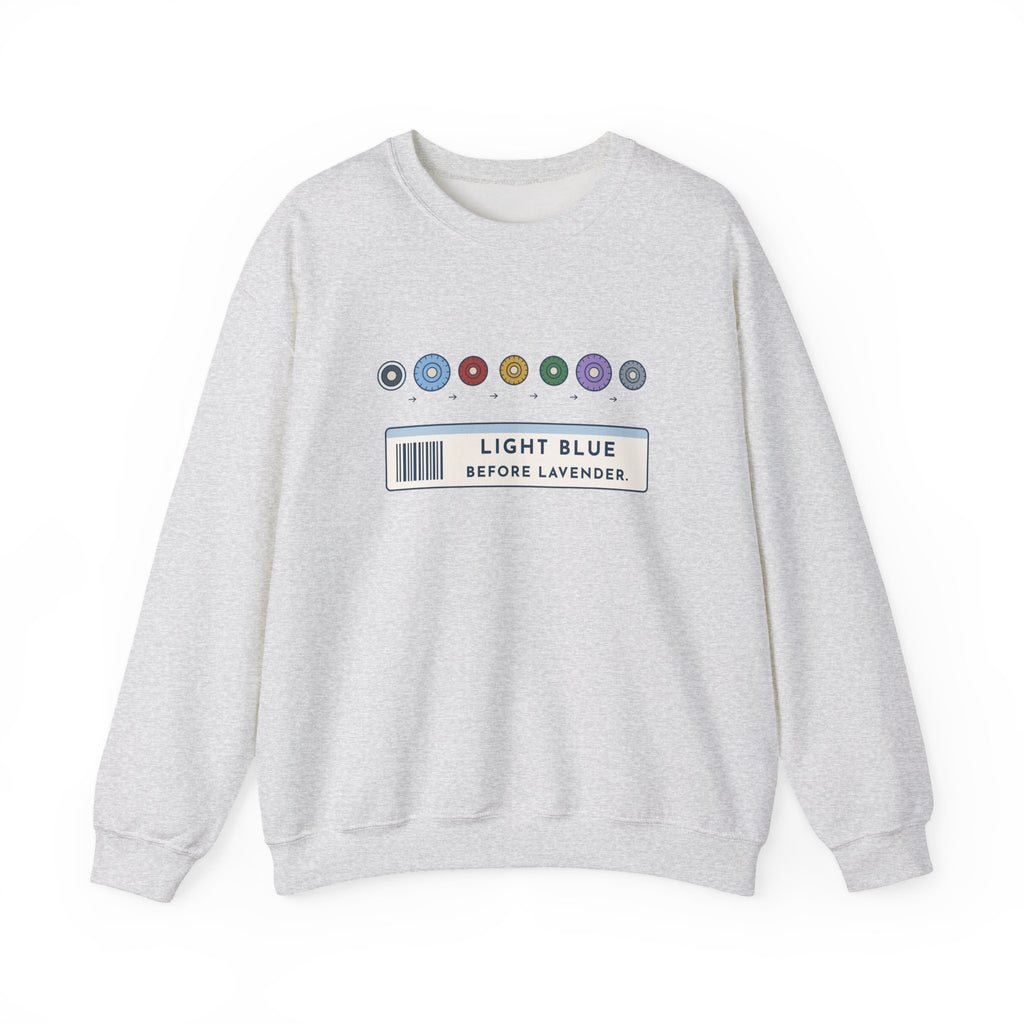 Phlebotomist Crewneck Sweatshirt - Light Blue Before Lavender Lab Gift