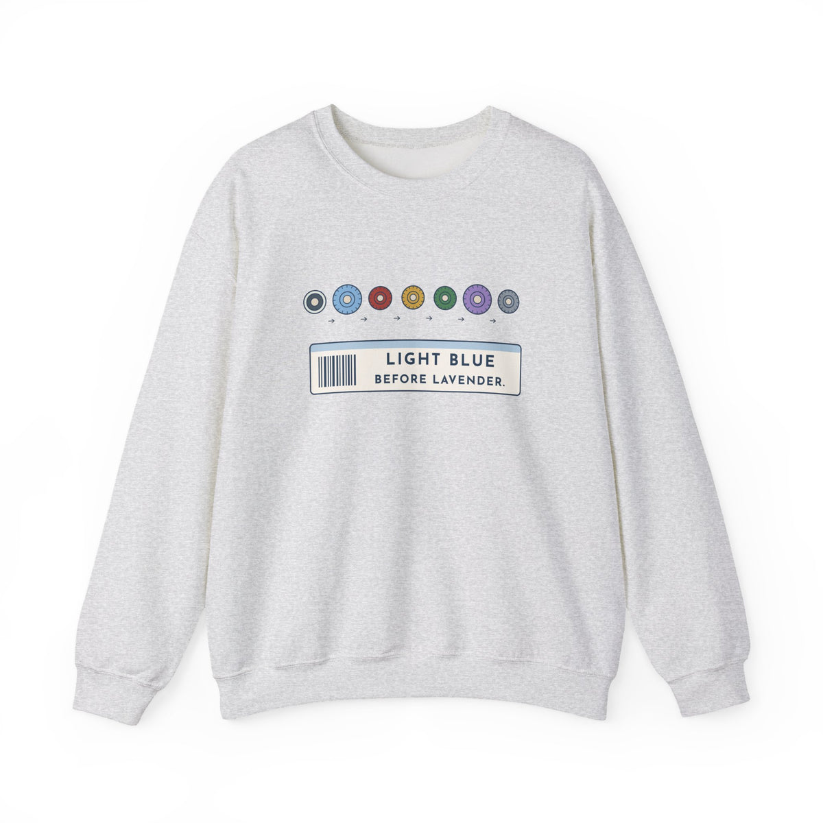 Phlebotomist Crewneck Sweatshirt - Light Blue Before Lavender Lab Gift