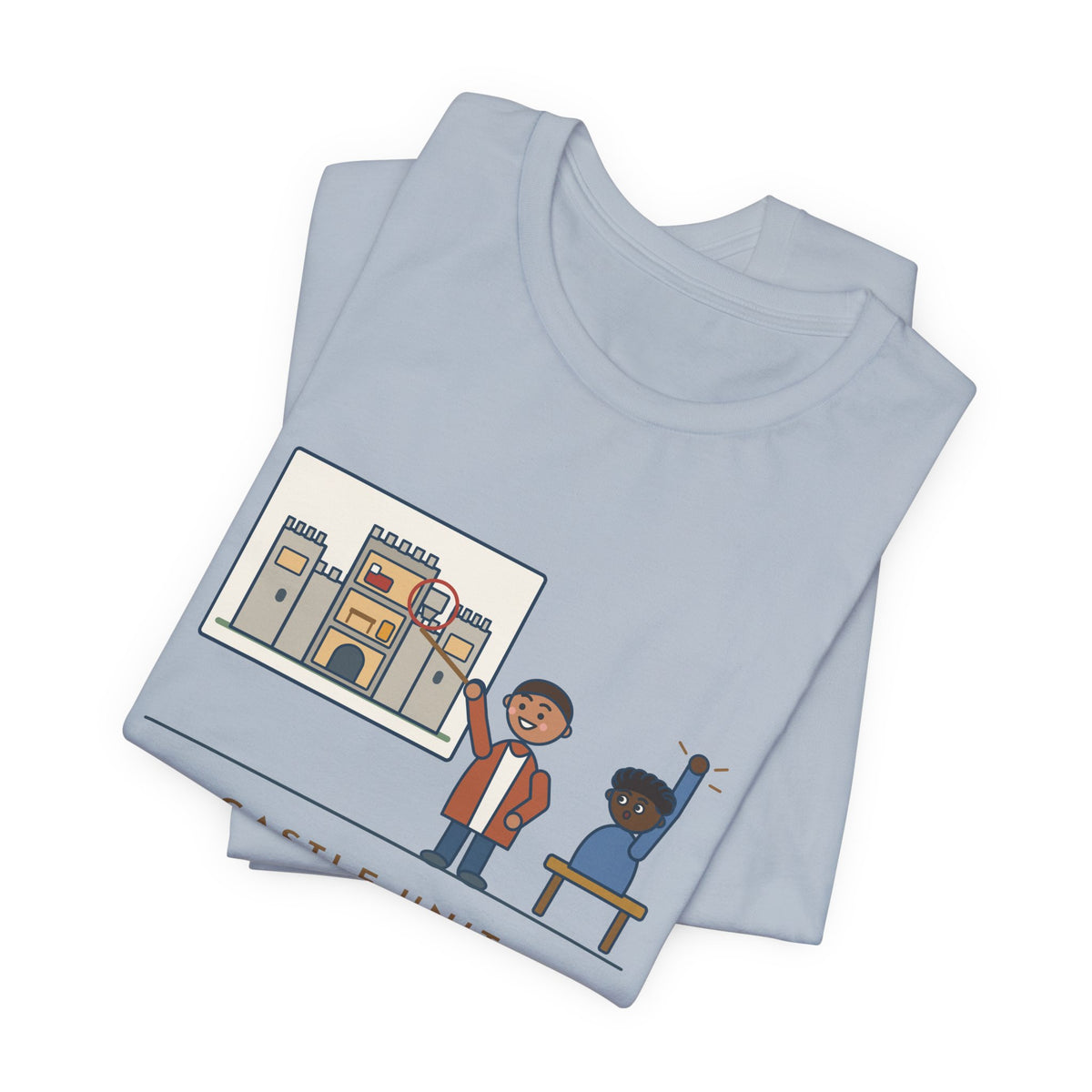 World History Teacher T-Shirt - Castle Unit, First Question: Where Were the Bathrooms