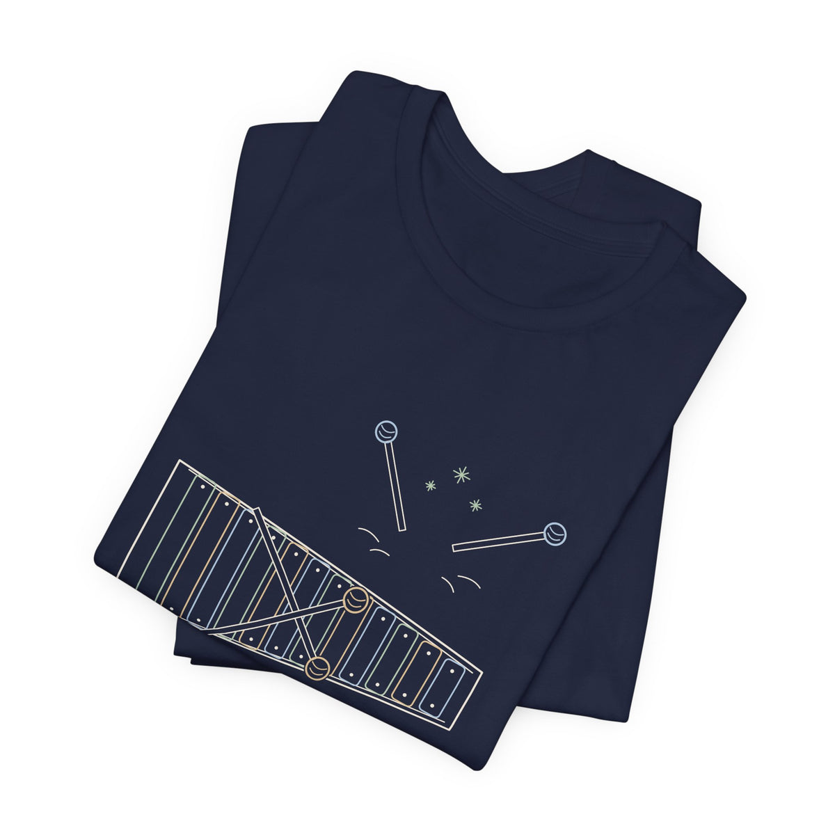 Elementary Music Teacher T-Shirt - Mallets Down, Eyes Up. Xylophone Classroom Tee