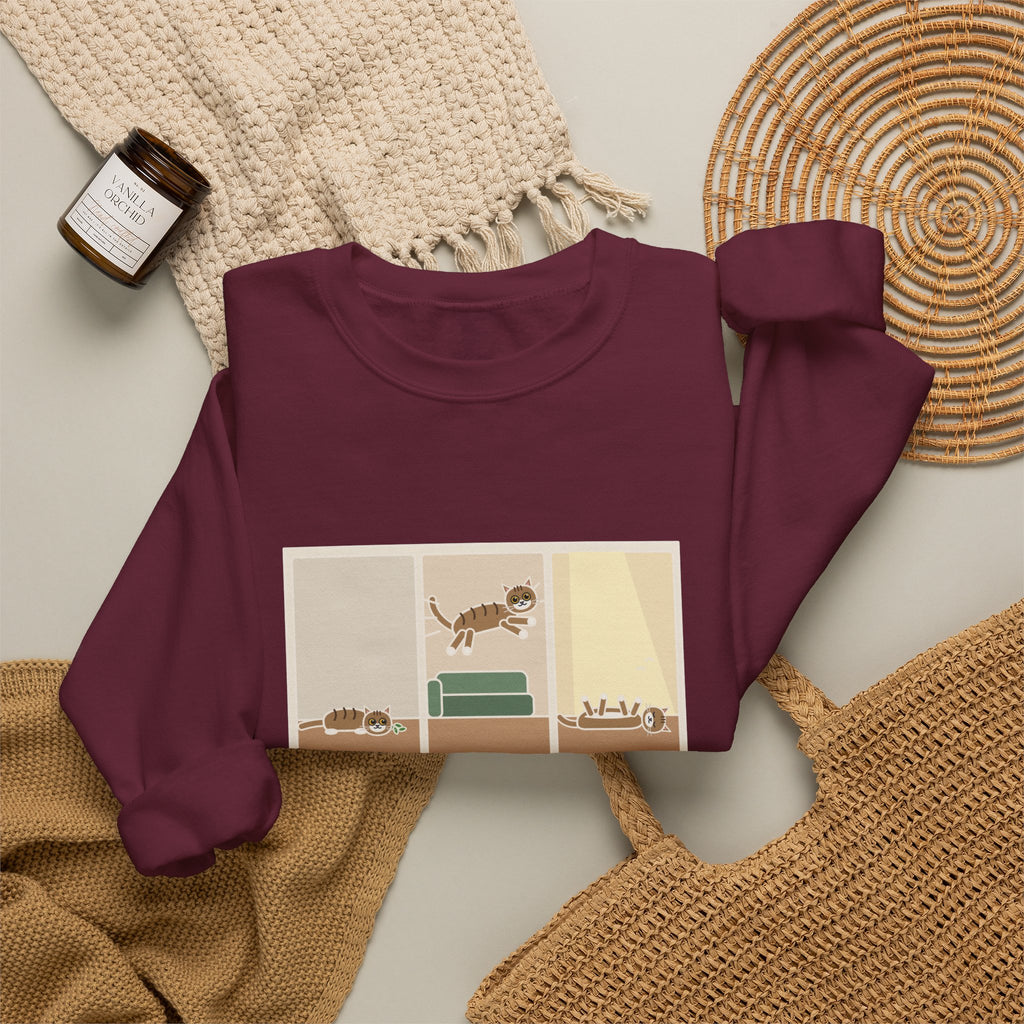 Catnip Sweatshirt, One Pinch, Three Minutes of Chaos, a Four-Hour Nap, Funny Three Panels Crewneck