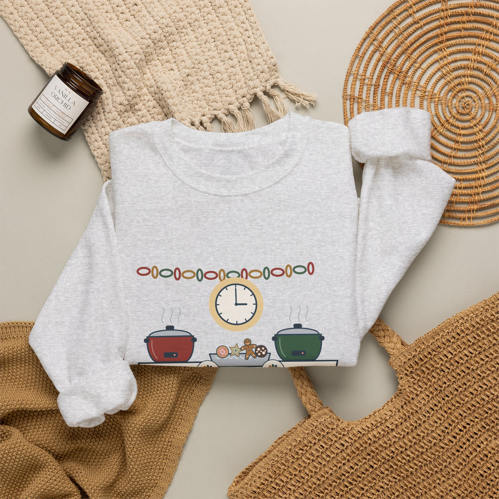 Night Shift Nurse Crewneck Sweatshirt - Holiday Potluck Starts at 0300, Gift for Nurses Working the Holiday Shift