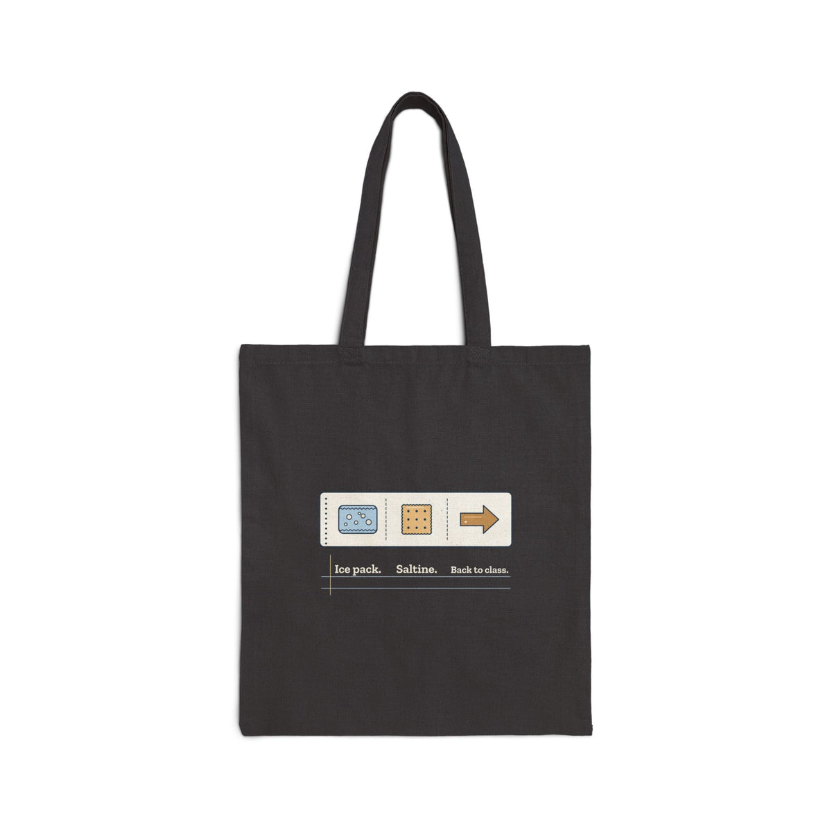 School Nurse Tote Bag - Ice Pack. Saltine. Back to Class. Gift Tote