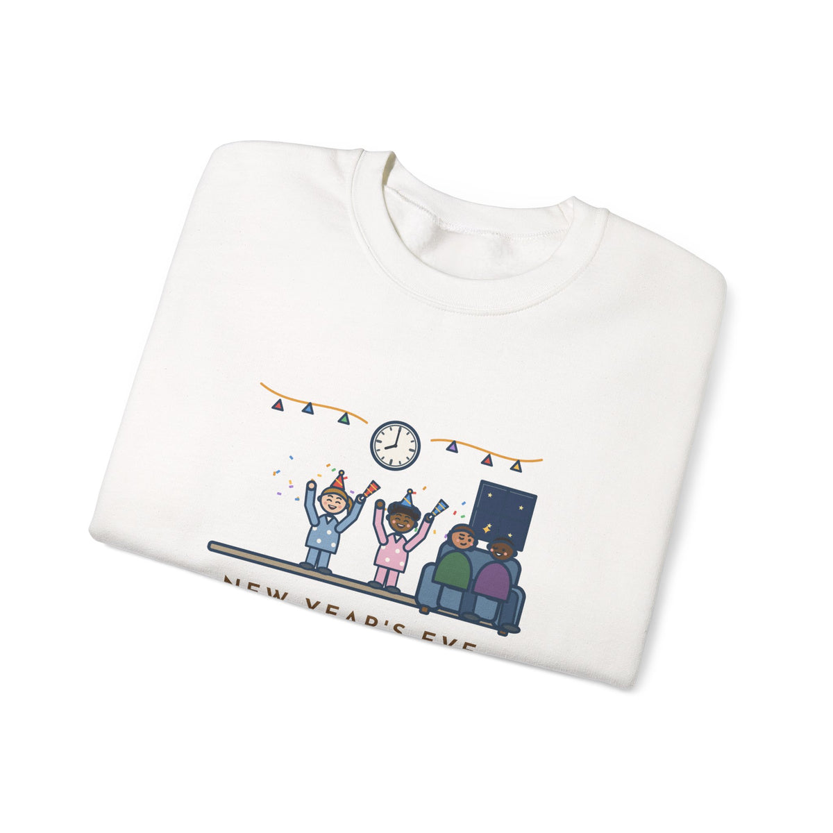 New Year's Eve Sweatshirt, With Little Kids, Counted Down at 8:00 and Called It Midnight, Funny Early Countdown Crewneck