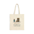 Dog's Present Tote Bag, Hid It High on a Shelf, He Sniffed It Out in Four Seconds, Bookshelf