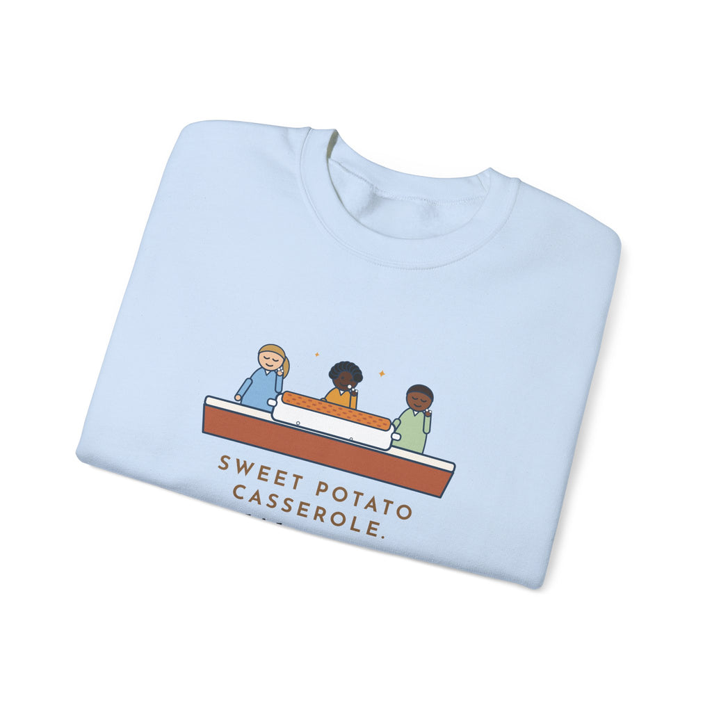 Thanksgiving Sweatshirt, Sweet Potato Casserole, Kids Ate Every Marshmallow off the Top, Funny Casserole Mystery Crewneck