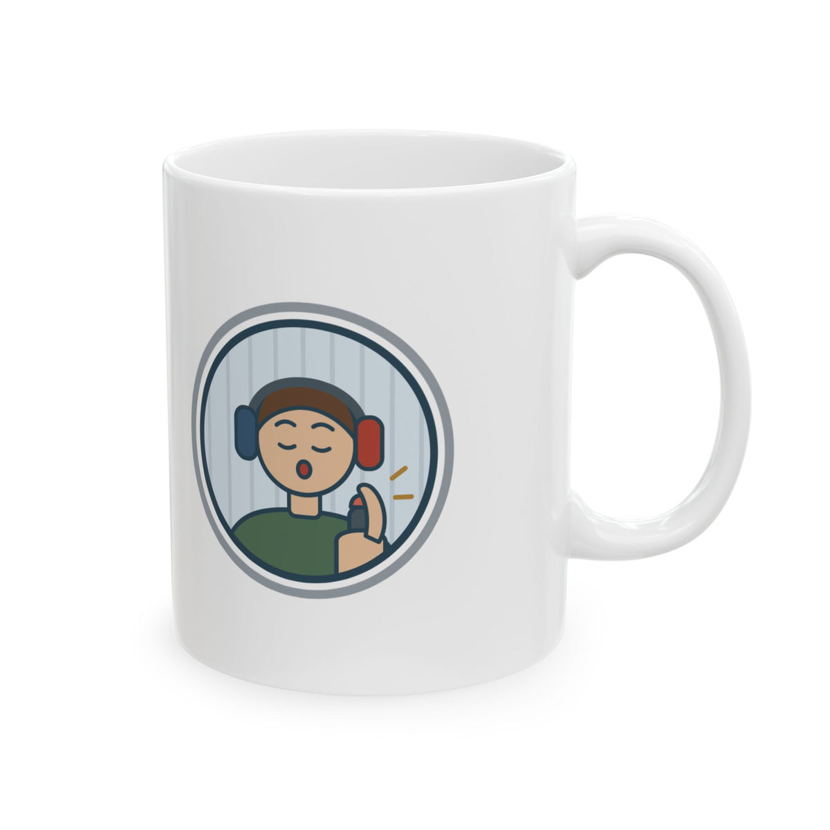 Audiologist Coffee Mug - Press the Button, Even If It's Faint Audiogram Gift Mug