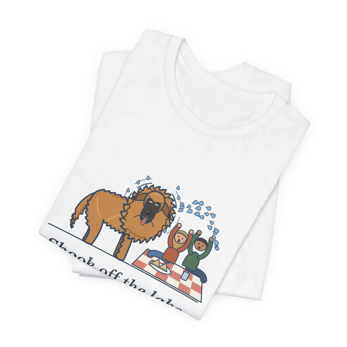 Leonberger T-Shirt - Shook Off the Lake Right Next to the Picnic Blanket