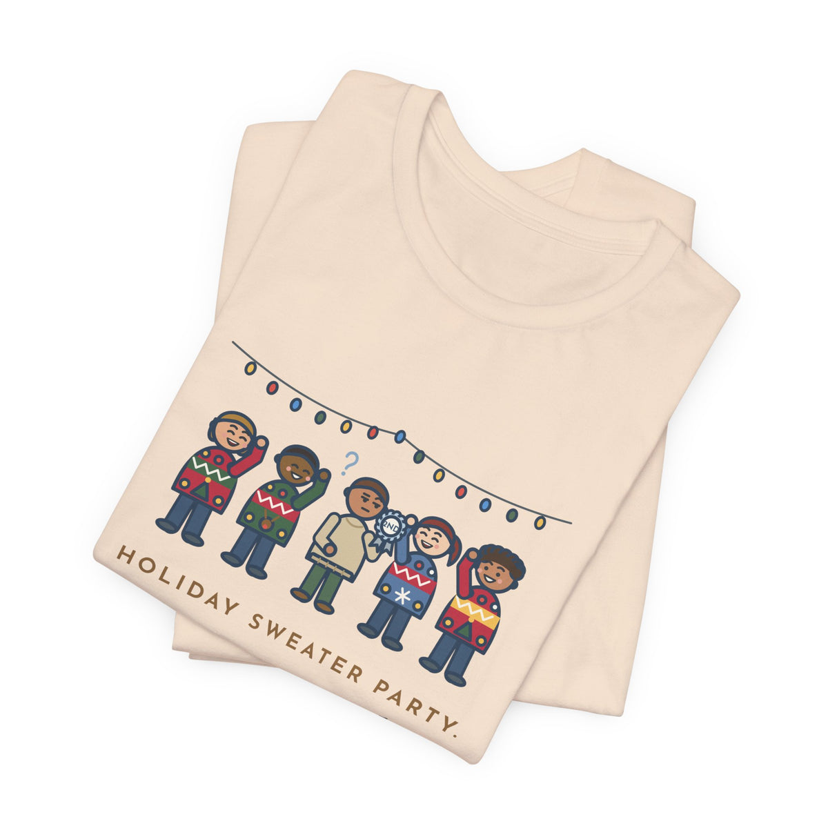 Funny Holiday Sweater Party T-Shirt, Wore My Regular Winter Sweater, Won Second Place, Party Lineup Tee