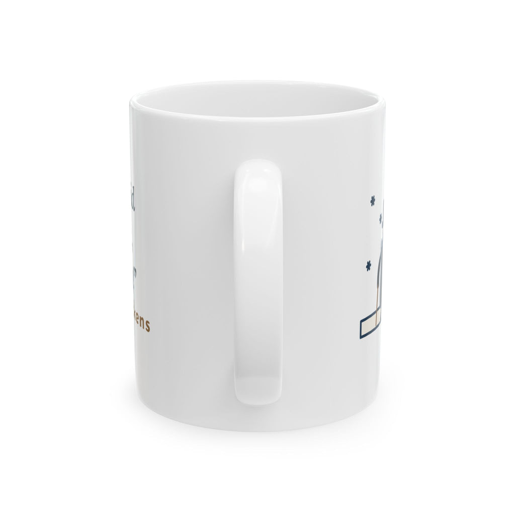 Dickens Quote Mug, Bah Humbug, Christmas Snowy Shop Window Coffee Mug 11oz