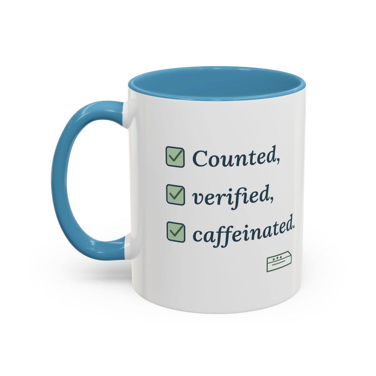 Pharmacist Accent Mug - Counted, Verified, Caffeinated Pharmacy Coffee Mug Gift