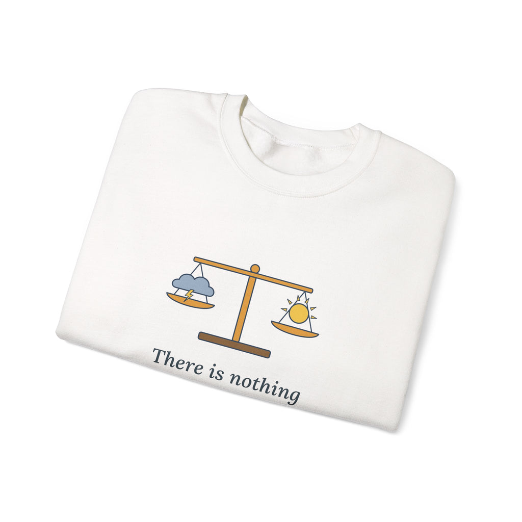 Nothing Either Good or Bad But Thinking Makes It So Sweatshirt, Mindset Shakespeare Quote Crewneck with Balanced Scale
