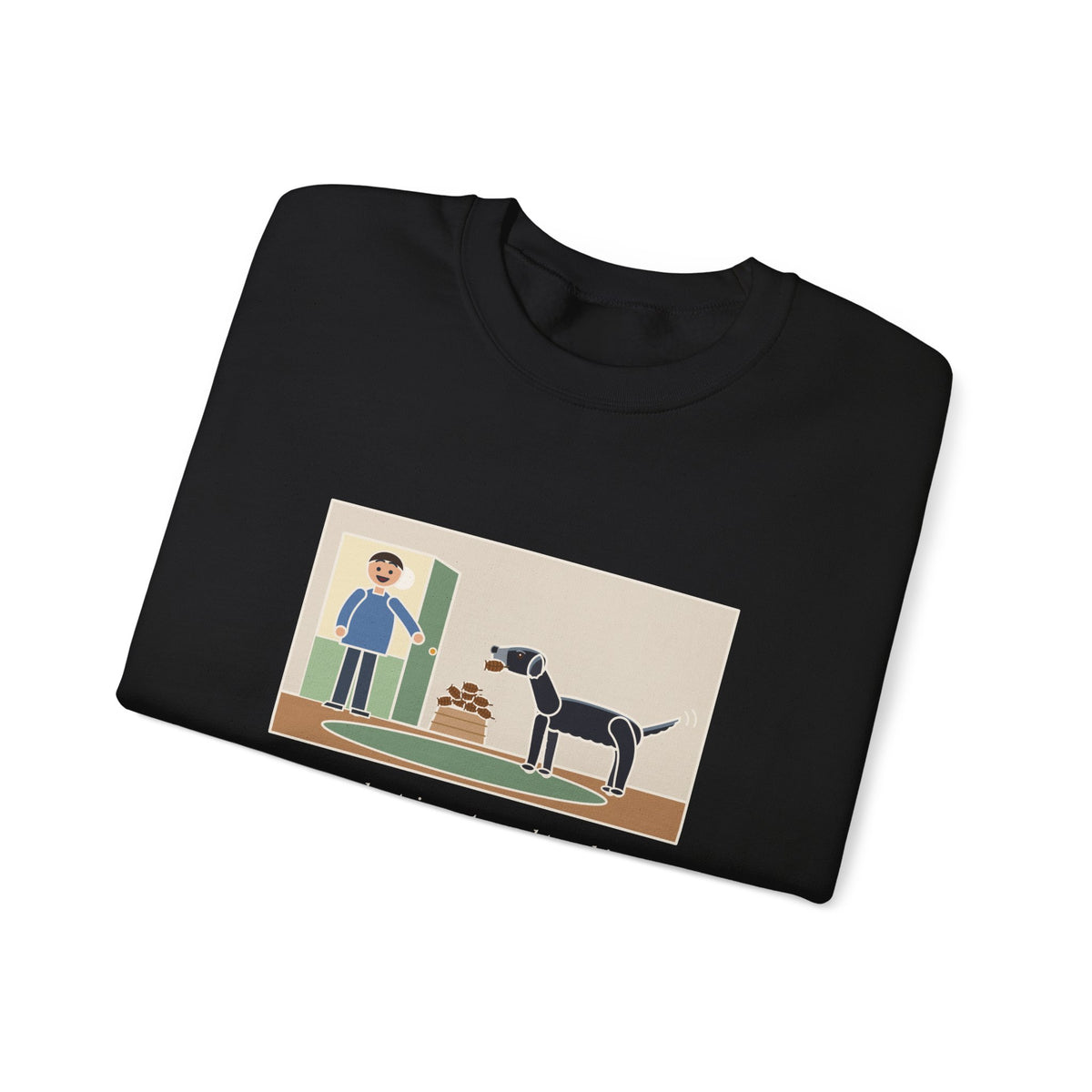 Flat-Coated Retriever Sweatshirt, Turned Ten This Year, Still Brings a Pinecone to the Door Every Time, Funny Homecoming Crewneck