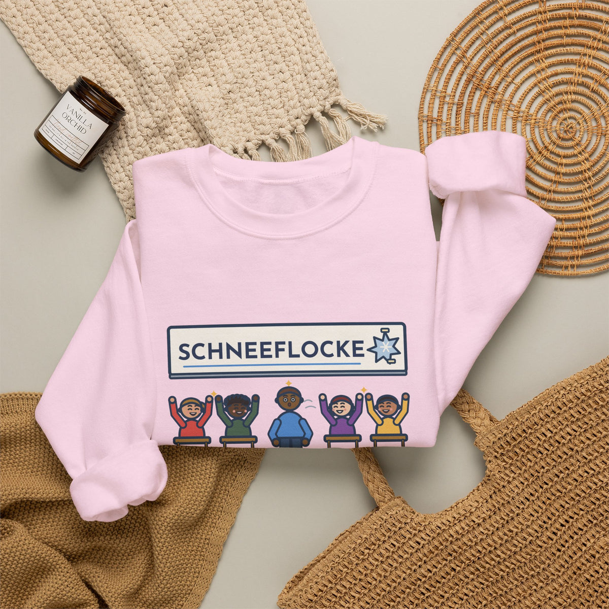 German Teacher Sweatshirt, Taught One Twelve-Letter Word, The Class Cheered When Somebody Finally Said It, Funny Whiteboard Win Crewneck