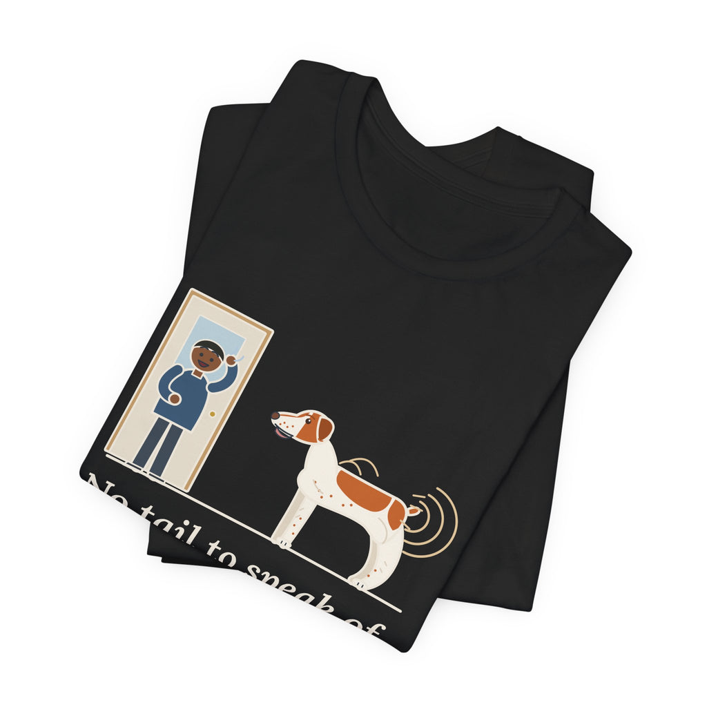 Brittany Dog T-Shirt - No Tail to Speak Of. Wags From the Shoulders Back.