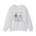 Ice Skating Sweatshirt, Held the Wall for an Hour, A Six-Year-Old Skated Past Me Backward, Funny Outdoor Rink Crewneck