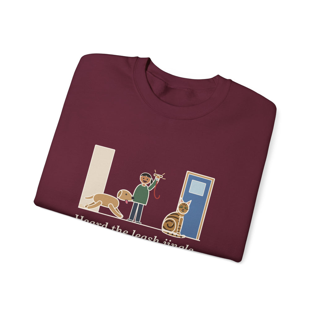 Sokoke Cat Crewneck Sweatshirt - First to the Door When the Leash Comes Out