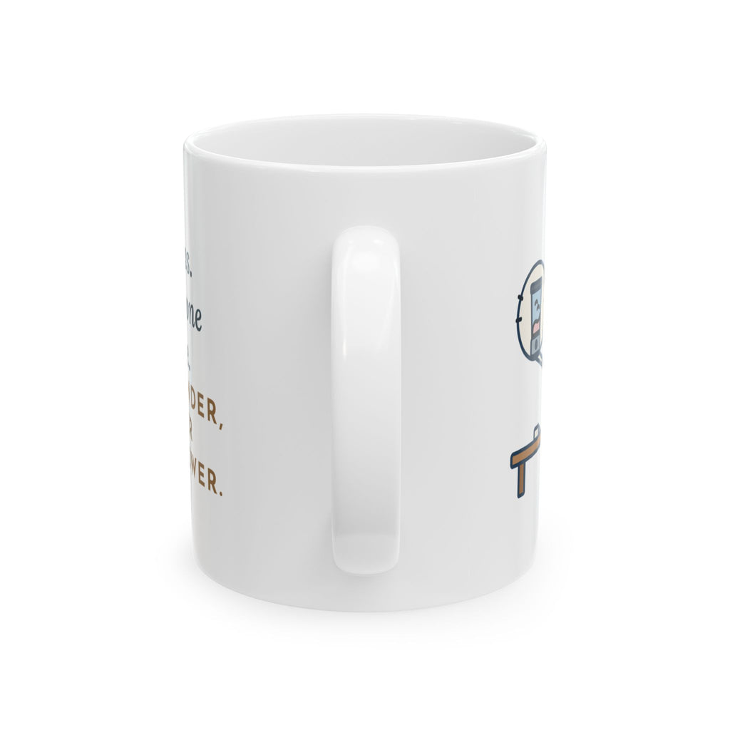 Online Teacher Coffee Mug - A Blender, a Rooster and One Answer