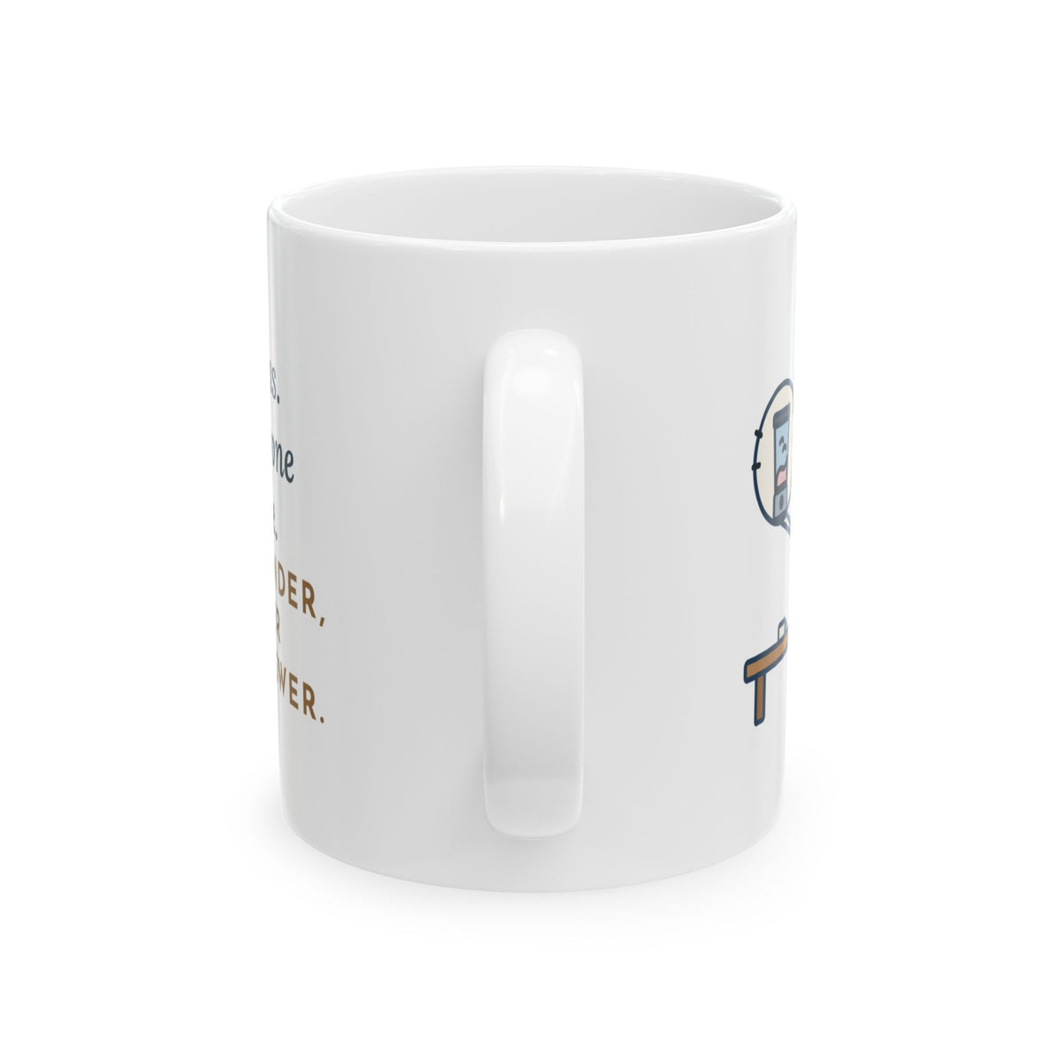 Online Teacher Coffee Mug - A Blender, a Rooster and One Answer
