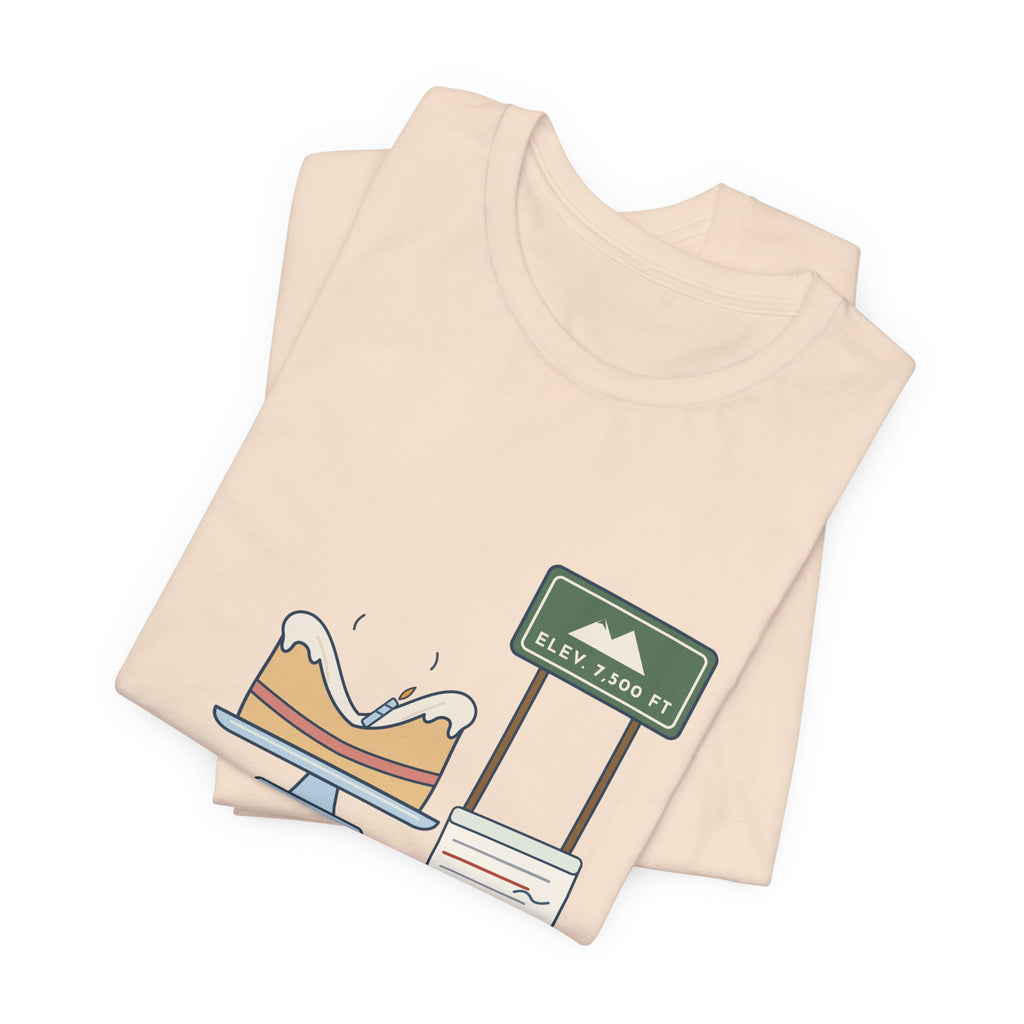High-Altitude Baking T-Shirt - Adjusted for Altitude. Still Flat. Colorado Baker Tee