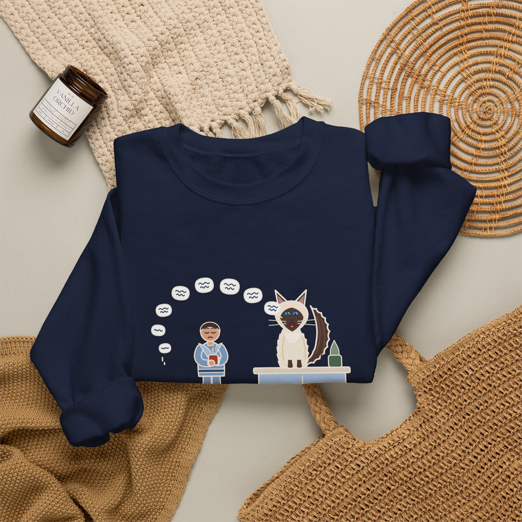 Balinese Cat Crewneck Sweatshirt - The Balinese Replied for Ten Minutes