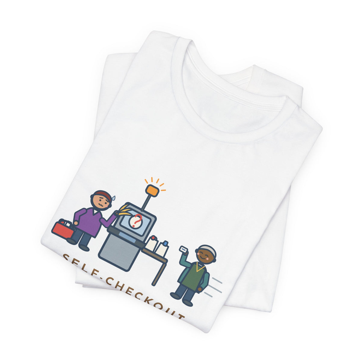 Funny Self-Checkout T-Shirt, Twelve Items, Called for Help on Eleven of Them, Checkout Lane Tee