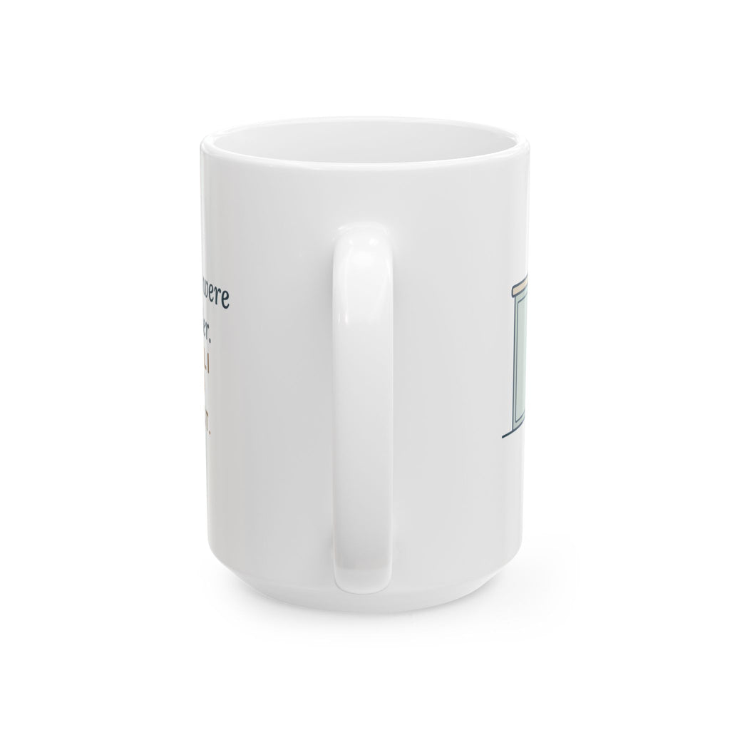 Large 15oz Somali Cat Mug - Clever Cat Opens the Child Lock Before the Toddler