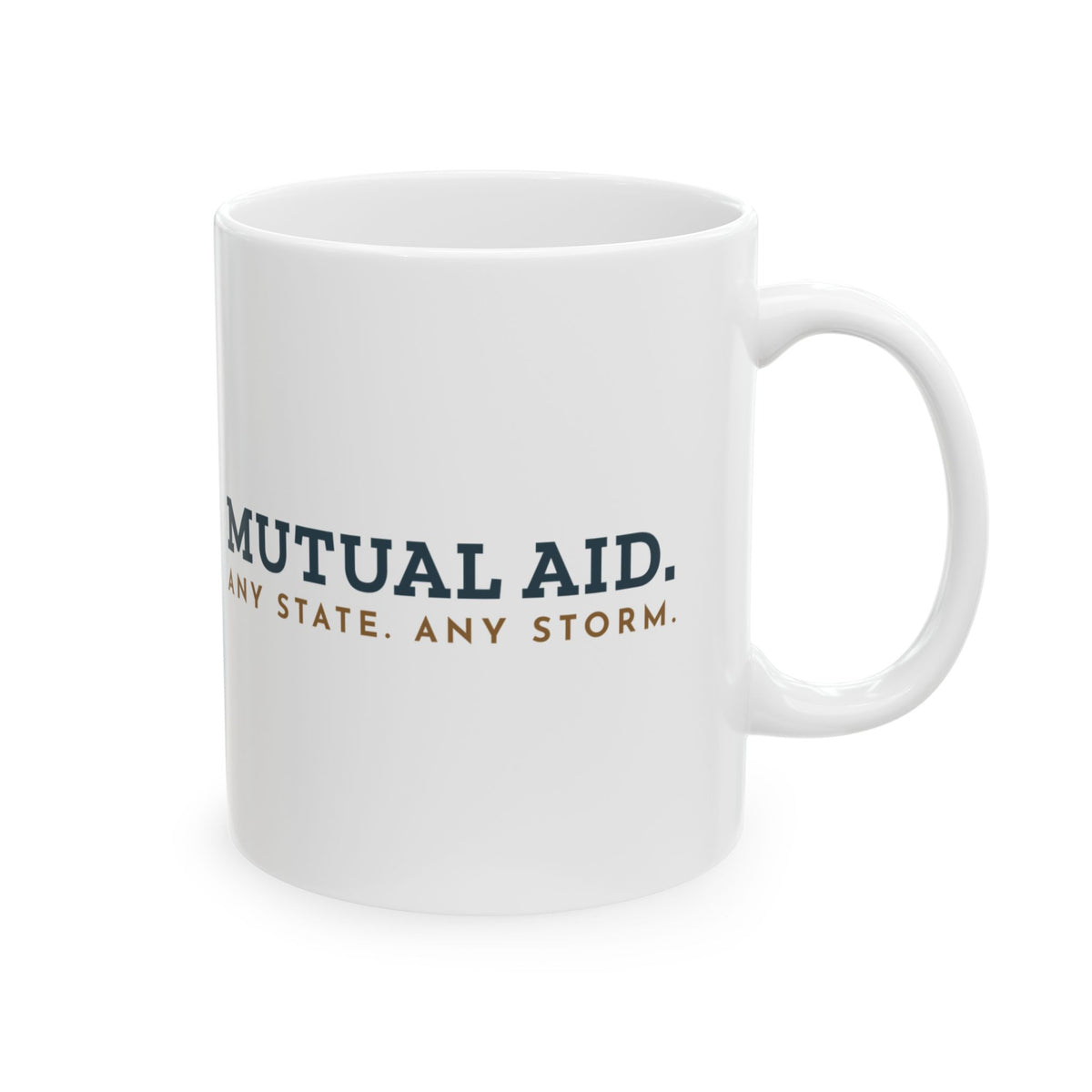 Lineworker Coffee Mug - Mutual Aid. Any State. Any Storm. 11oz Bucket Truck Cab Mug