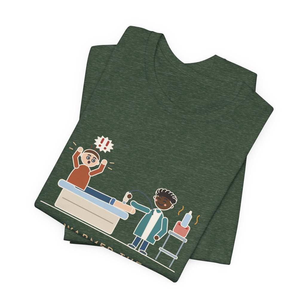 Vascular Lab Nurse T-Shirt - Warmed the Ultrasound Gel, He Still Yelped Funny Nurse Tee