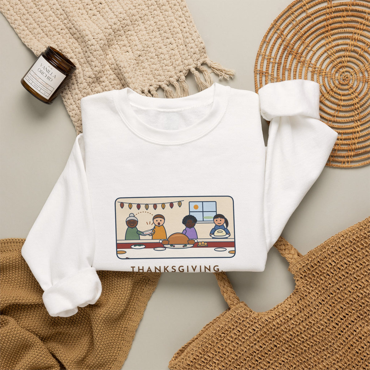 Thanksgiving Sweatshirt, Made Two Quarts of Gravy, Ran Out Before the Potatoes Came Around, Funny Empty Gravy Boat Crewneck