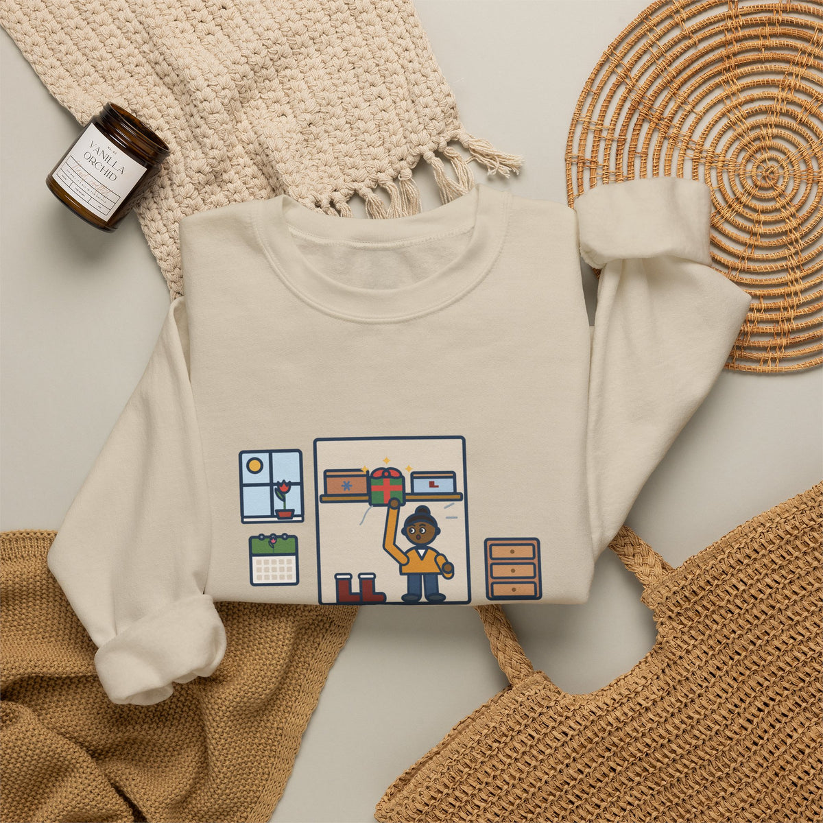 Hidden Gifts Sweatshirt, Hid Them So Well in November, Found Them in March, Funny Spring Closet Crewneck