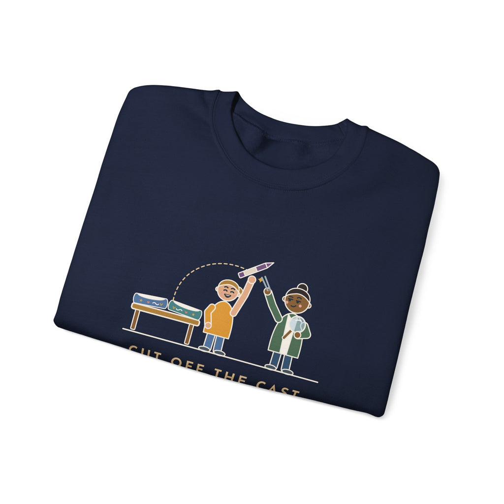 Cast Clinic Nurse Crewneck Sweatshirt - Missing Crayon Found Inside the Cast Nurse Gift