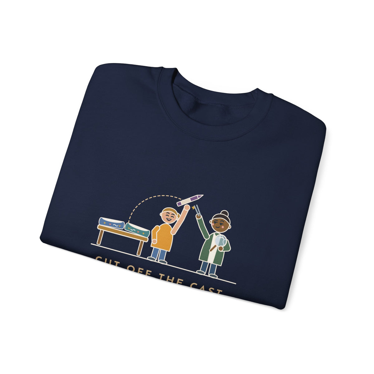 Cast Clinic Nurse Crewneck Sweatshirt - Missing Crayon Found Inside the Cast Nurse Gift