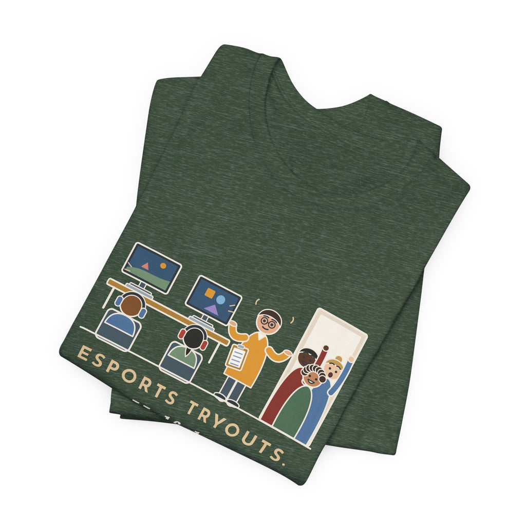 Esports Club Adviser T-Shirt - Esports Tryouts, Half the Parents Want It to Count as PE Funny Tee