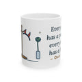 Oscar Wilde Quote Mug, Every Saint Has a Past, Every Sinner Has a Future, Wit Halo and Horns Coffee Mug 11oz