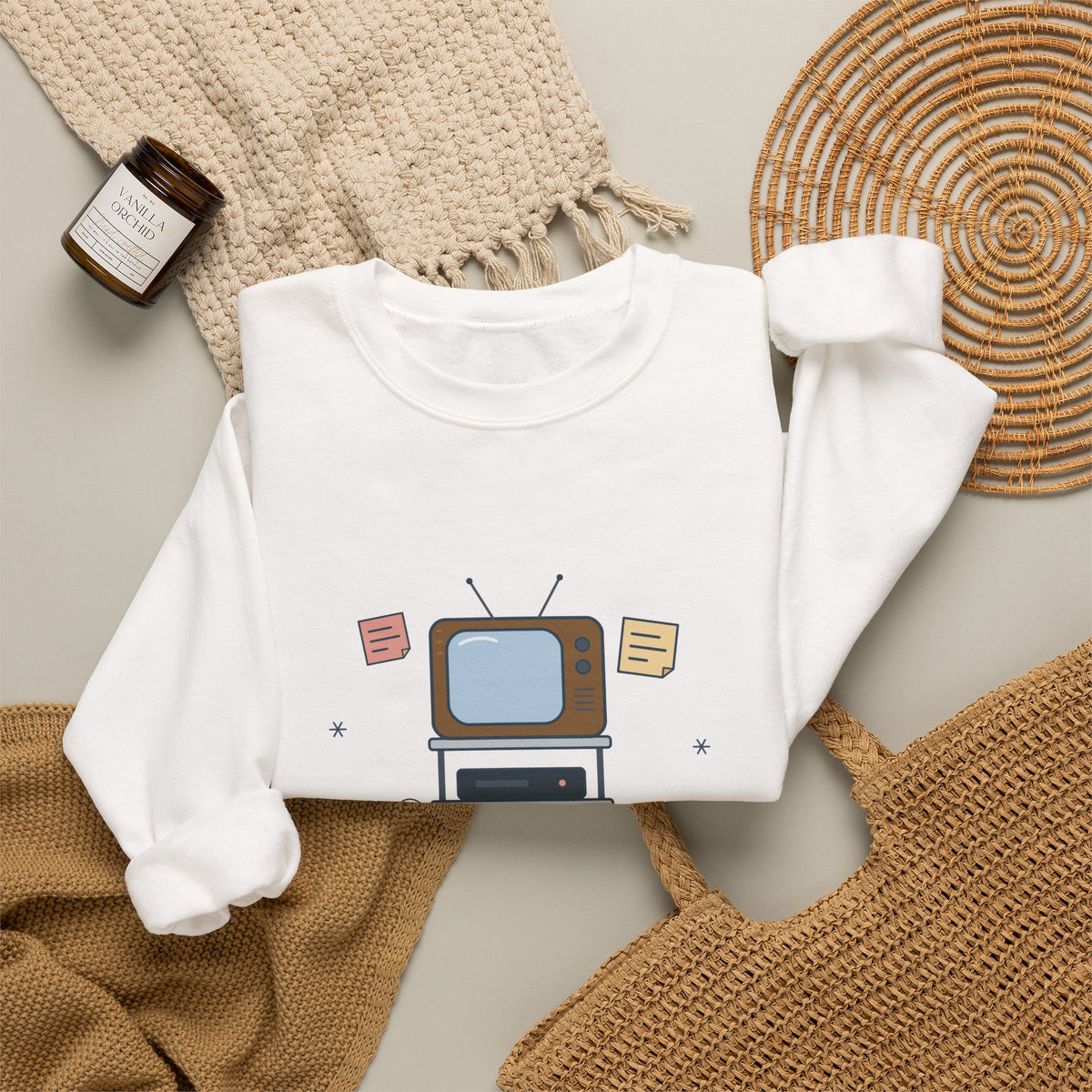 Teacher Crewneck Sweatshirt - Last Day Before Break. It's an Educational Movie.