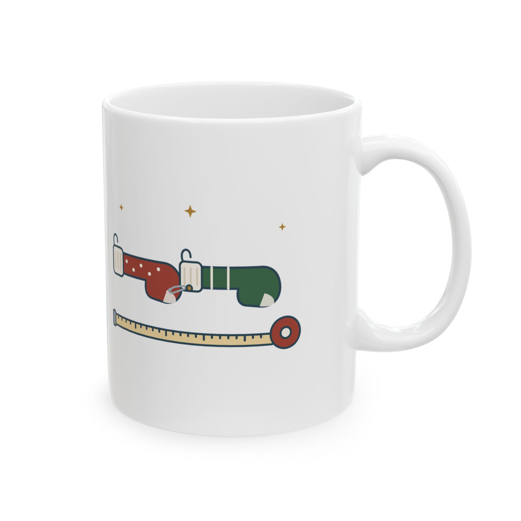 Dachshund Christmas Mug - I Need Two Stockings, End to End Wiener Dog Mug