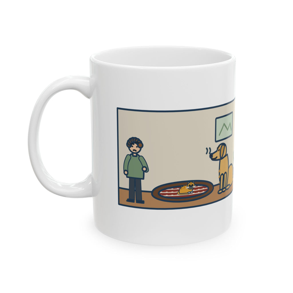 New Kitten Mug, Week One, Two Pounds, Already Claimed the Dog's Bed, Funny Coffee Mug 11oz