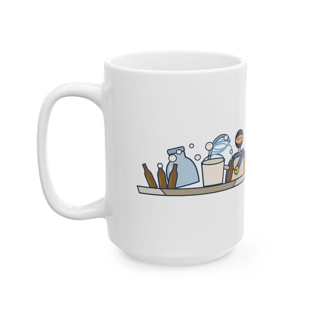 Large 15oz Home Brewing Mug - Brewer by Hobby. Dishwasher by Volume. Homebrewer Gift