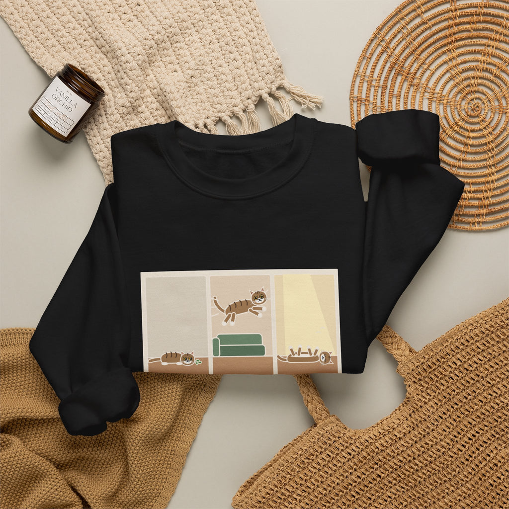Catnip Sweatshirt, One Pinch, Three Minutes of Chaos, a Four-Hour Nap, Funny Three Panels Crewneck