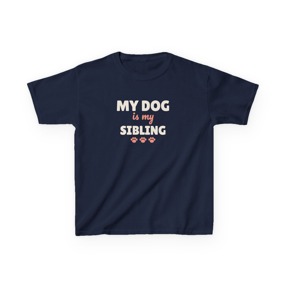 My Dog Is My Sibling Youth T-Shirt, Dog Lover Kids Shirt