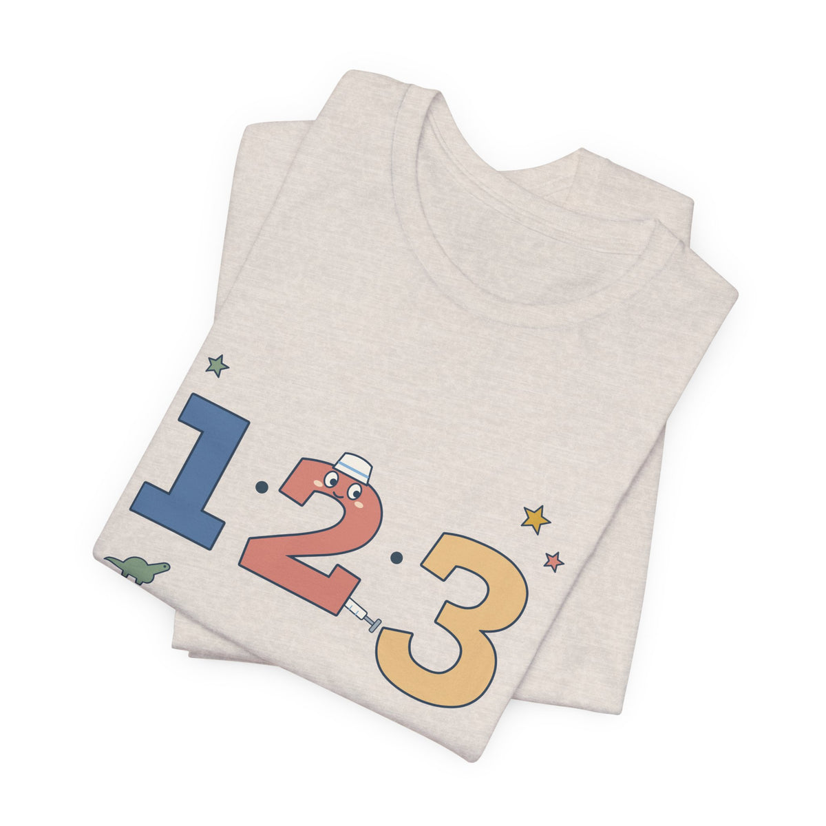 Pediatric Nurse T-Shirt - We Go on Three. I Go on Two. Funny Peds Nurse Tee