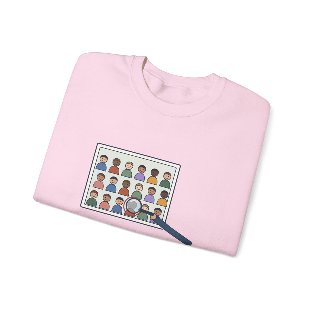 Yearbook Staff Crewneck Sweatshirt - Who's the Kid in Row Three?