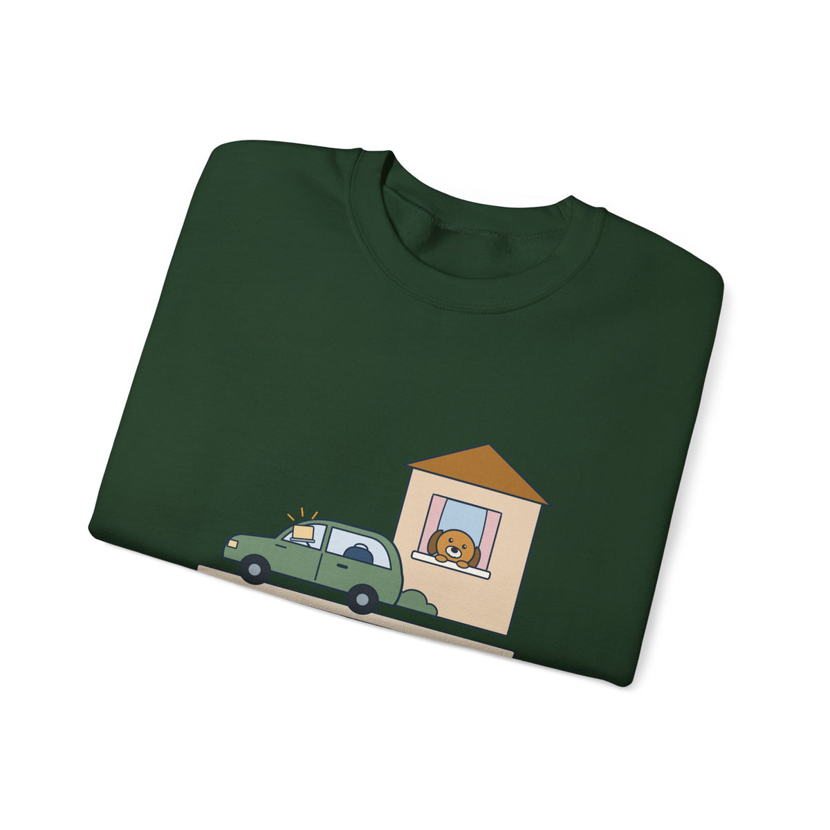 Home Health Nurse Crewneck Sweatshirt - Charting from the Driveway Visiting Nurse Gift